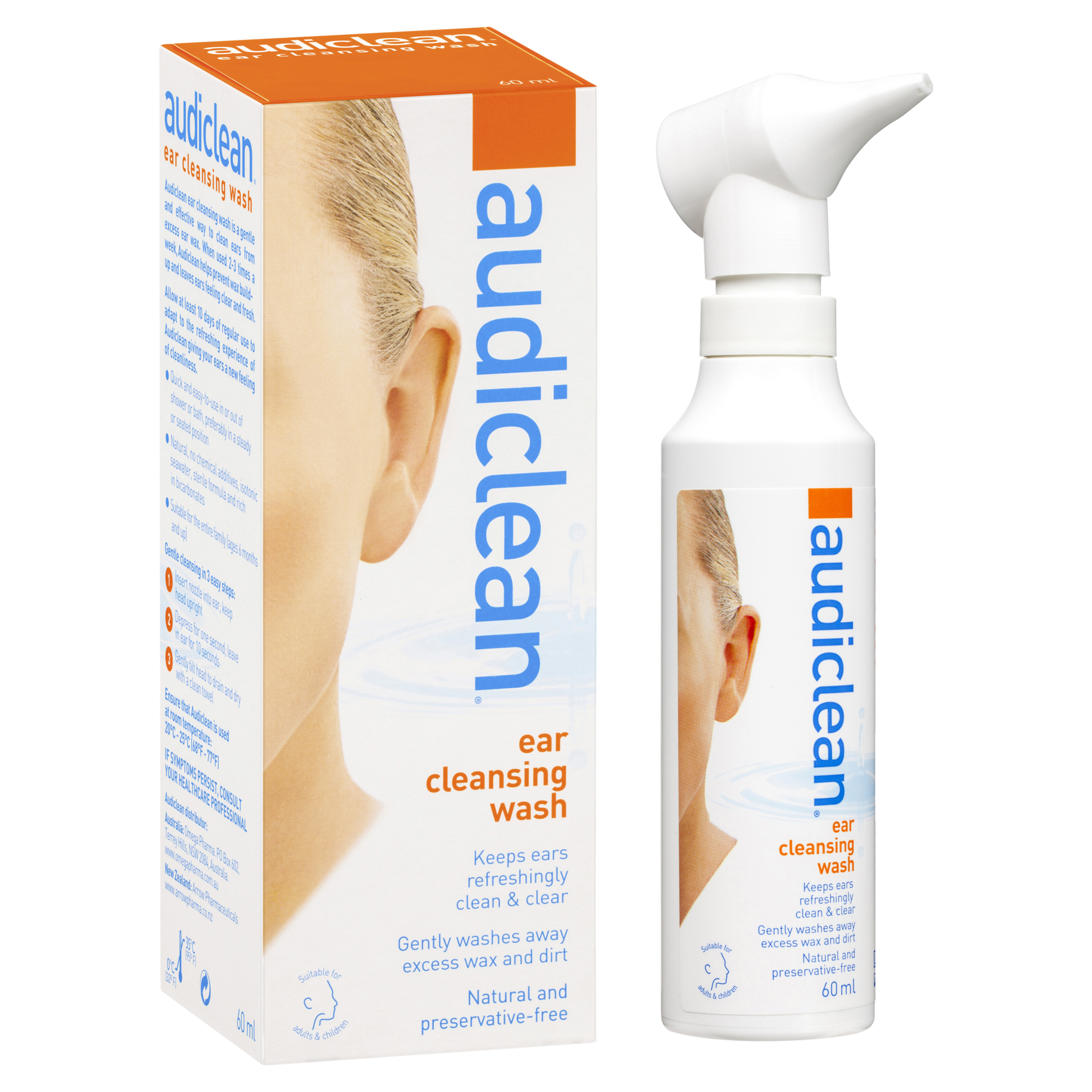 Audiclean Ear Cleansing Spray 60ml