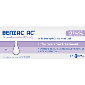 Benzac AC Acne Gel 2.5% 60g