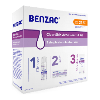 Benzac Clear Skin Acne Control Kit 3 Steps