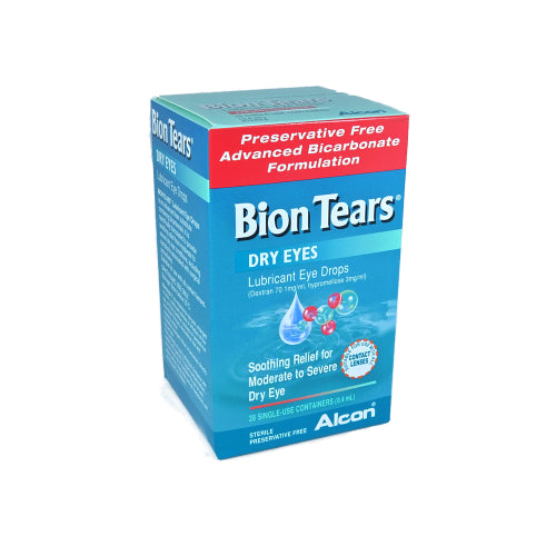 Bion Tears Dry Eyes Lubricant Eye Drops 28 Single Use Containers (0.4ml)