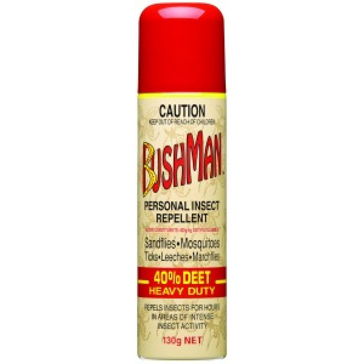 Bushman Insect Repellent 40% Deet Heavy Duty Aerosol 130g