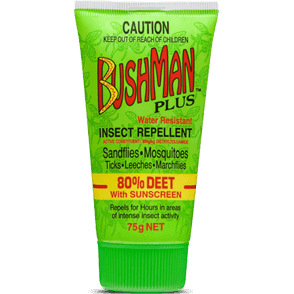 Bushman Plus Insect Repellent 80% Deet with Sunscreen Dry Gel 75g