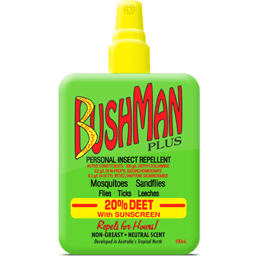 Bushman Plus Pump Spray 20% Deet with Sunscreen 100ml