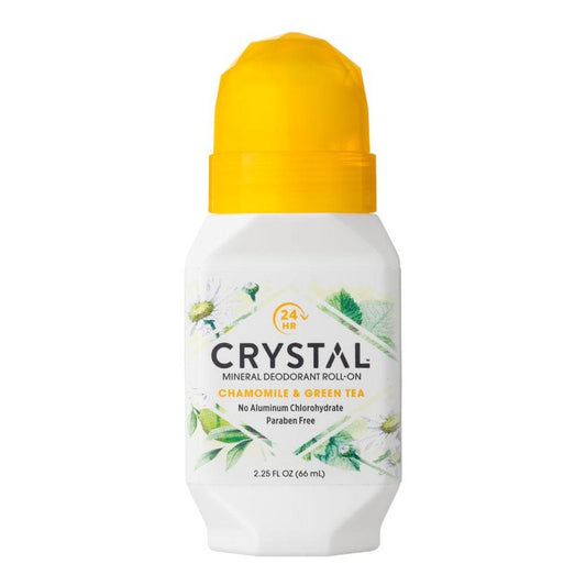 Crystal Mineral Deodorant Roll On Chamomile & Green Tea 66ml