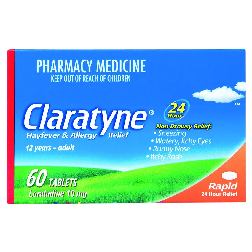 Claratyne 10mg Hayfever & Allergy Relief 60 Tabs