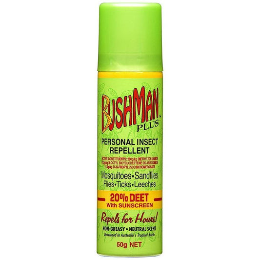 Bushman Plus Insect Repellent 20% Deet with Sunscreen 50g