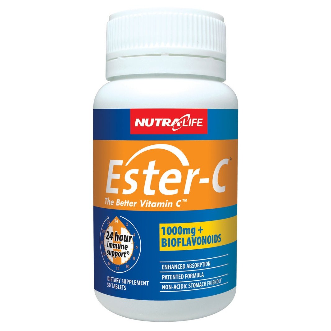 Nutra Life Ester C + Bioflavanoid 1000mg 50 Tabs