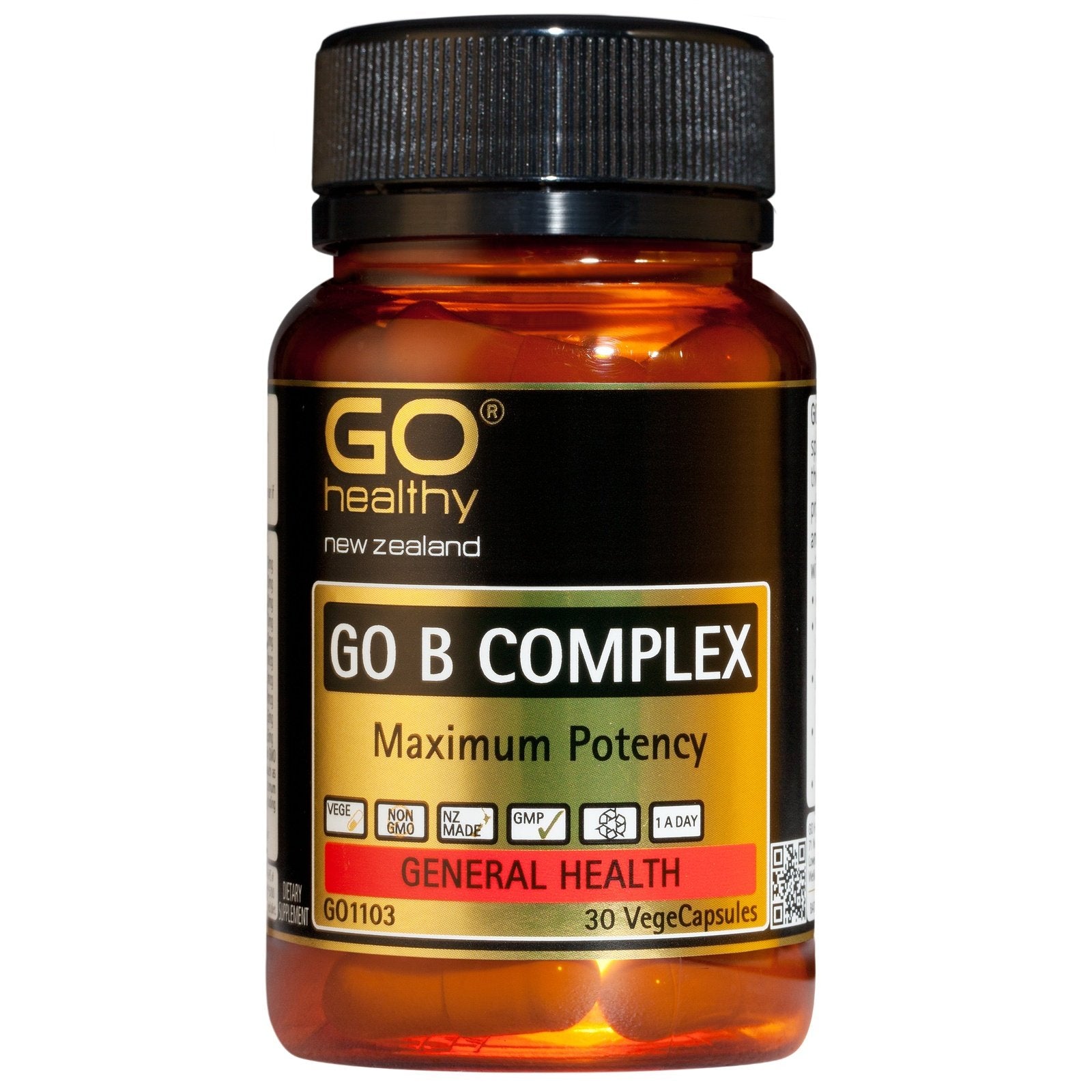 Go Comprex Powder GO Healthy GO B Complex 30 VCaps | Eclipse Pharmacy