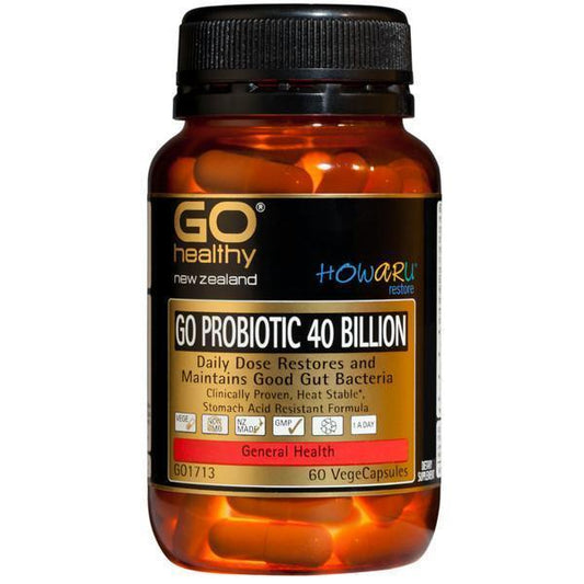 GO Healthy GO Probiotic 40 Billion HOWARU Restore 60 VCaps