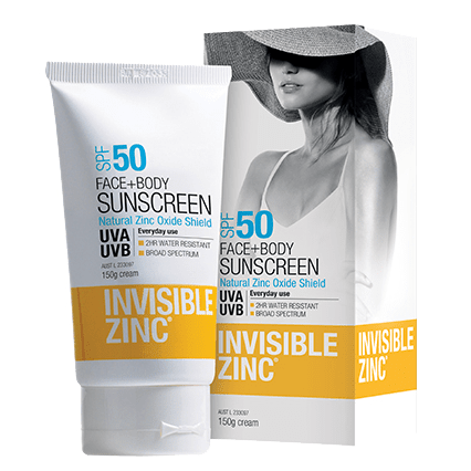 Invisible Zinc Face & Body SPF50 UVA-UVB 75g