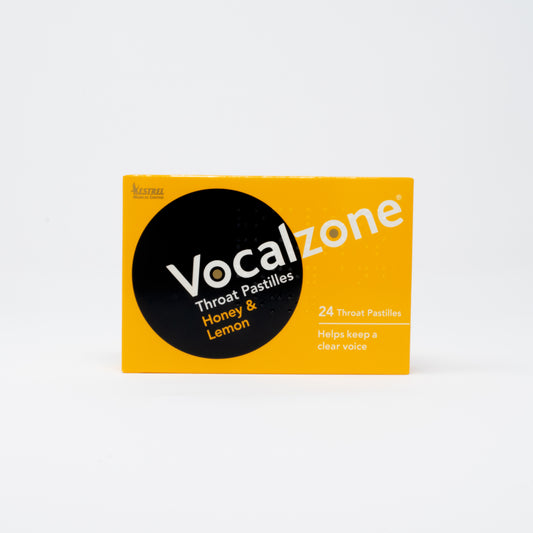 Vocalzone Honey & Lemon Throat & Voice Pastilles 24