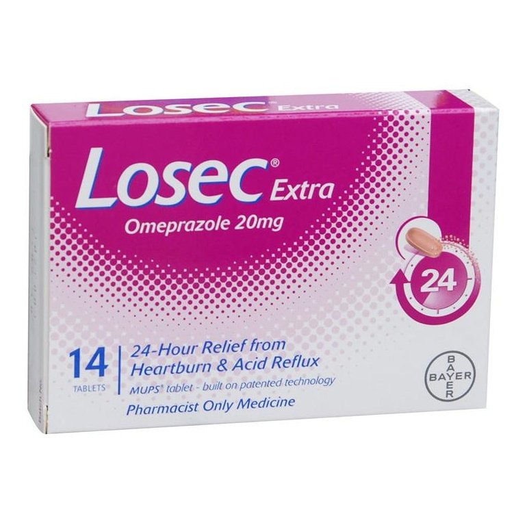 Losec Extra 20mg 14 Tabs