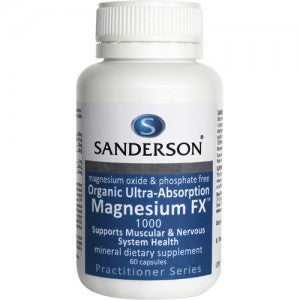 Sanderson Magnesium FX Organic Ultra-Absorption 1000mg 60 Caps