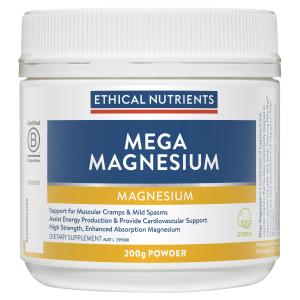 Ethical Nutrients Mega Magnesium Powder 200g Citrus