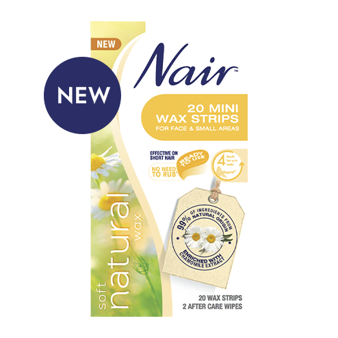 Nair Soft Natural Wax Strips Mini 20