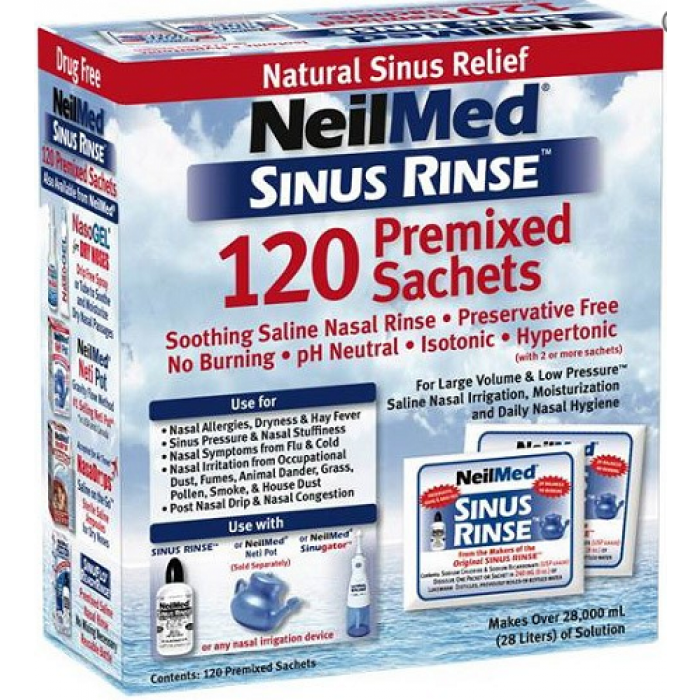 NeilMed Sinus Rinse 120 Premixed Sachets