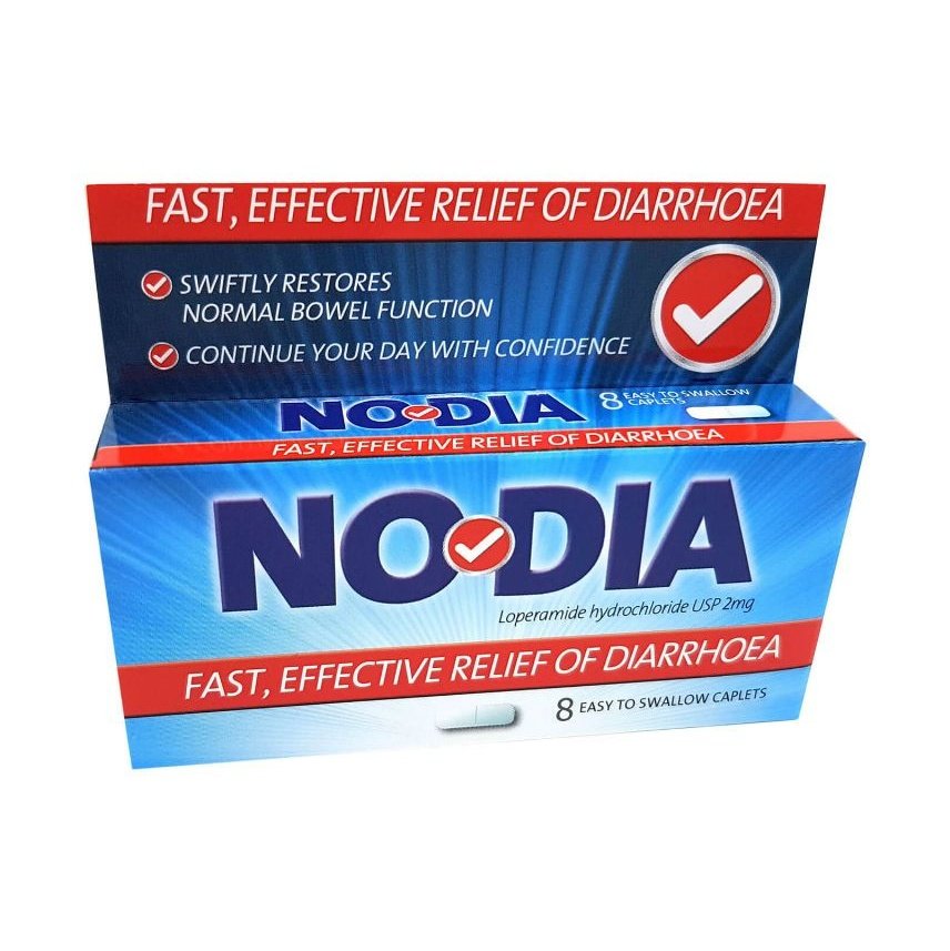 Nodia Loperamide Hydrochloride 2mg 8 Caplets