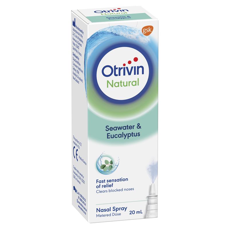 Otrivin Natural Seawater & Eucalyptus Nasal Spray 20ml