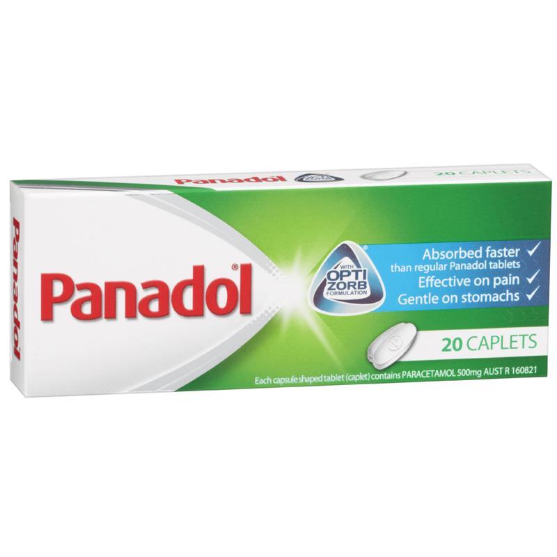 Panadol 500mg with Optizporb 20 Caps