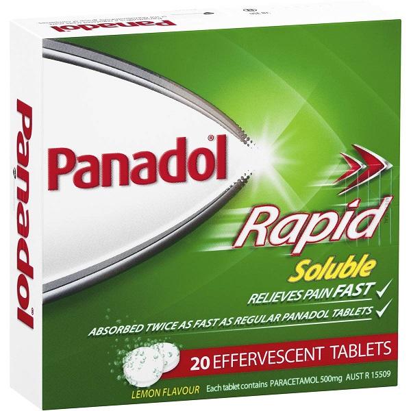 Panadol 500mg Rapid Soluble 20 Tabs