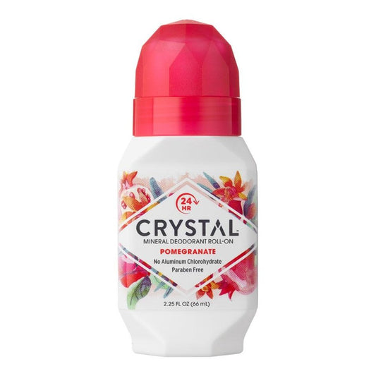 Crystal Mineral Deodorant Roll On Pomegranate 66ml