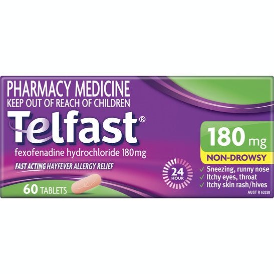 Telfast 180mg 60 Tabs