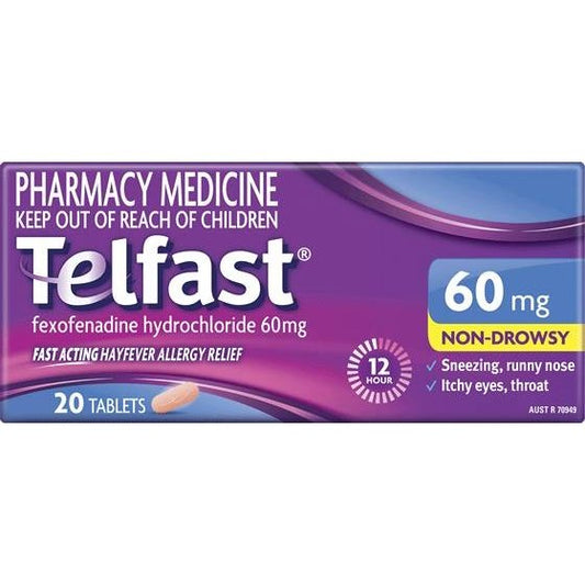 Telfast 60mg 20 Tabs