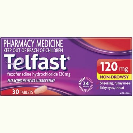 Telfast 120mg 30 Tabs