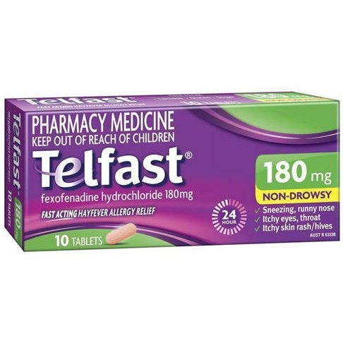 Telfast 180mg 10 Tabs