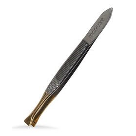 Manicare Tweezers Flat Gold Tipped