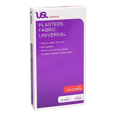 USL Fabric Plasters 100 Strips