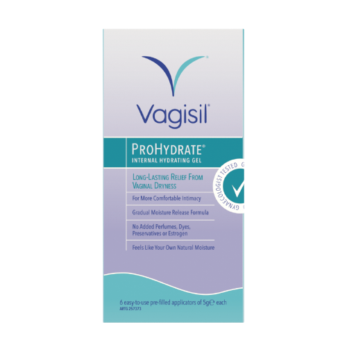 Vagisil ProHydrate Plus Internal Hydrating Gel 6 x 5g Applicators